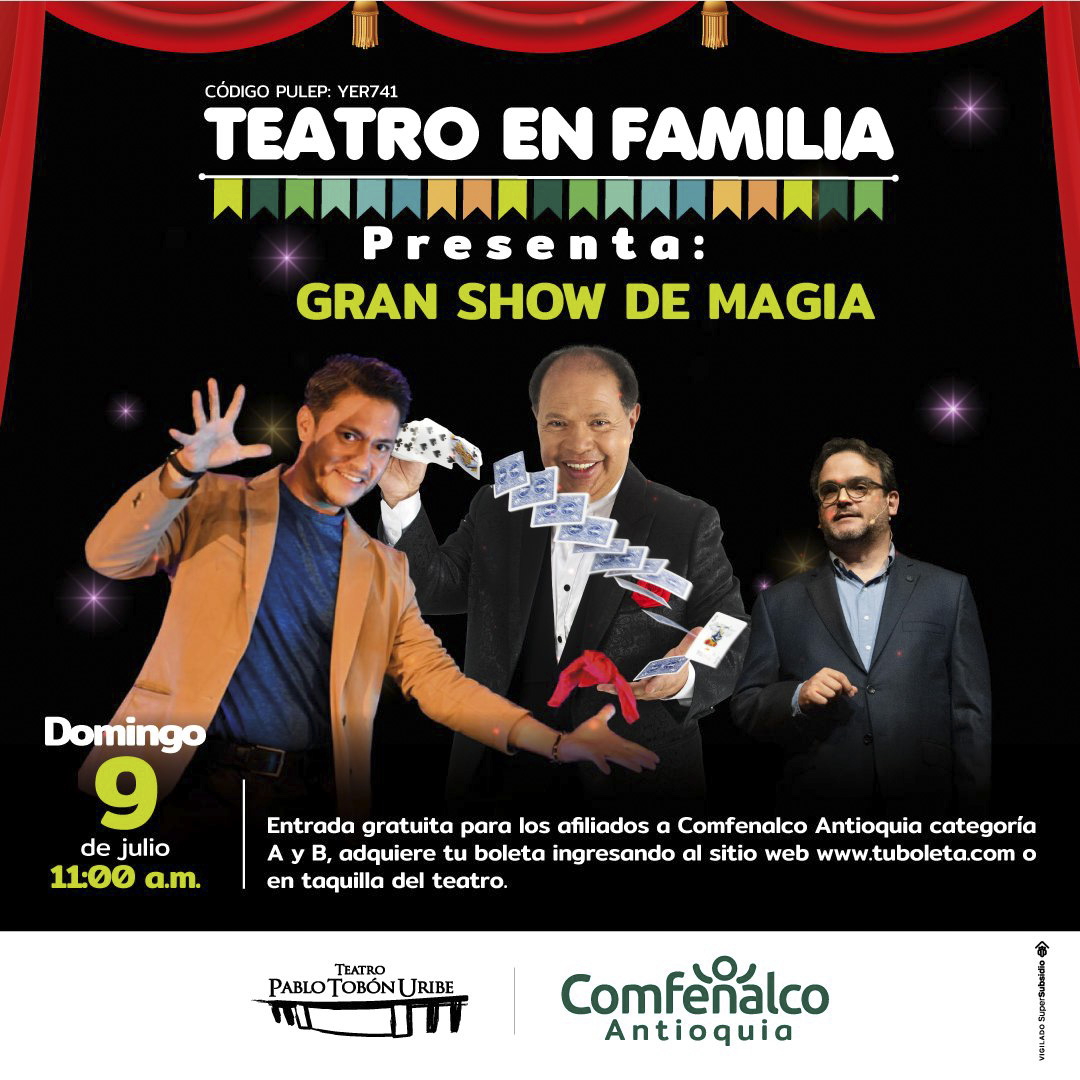 Teatro en Familia Comfenalco   post