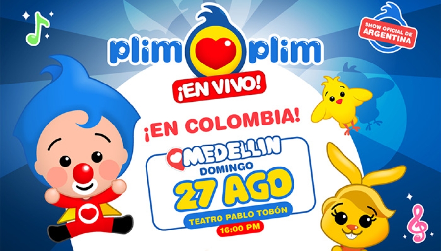 El payaso Plim Plim en vivo