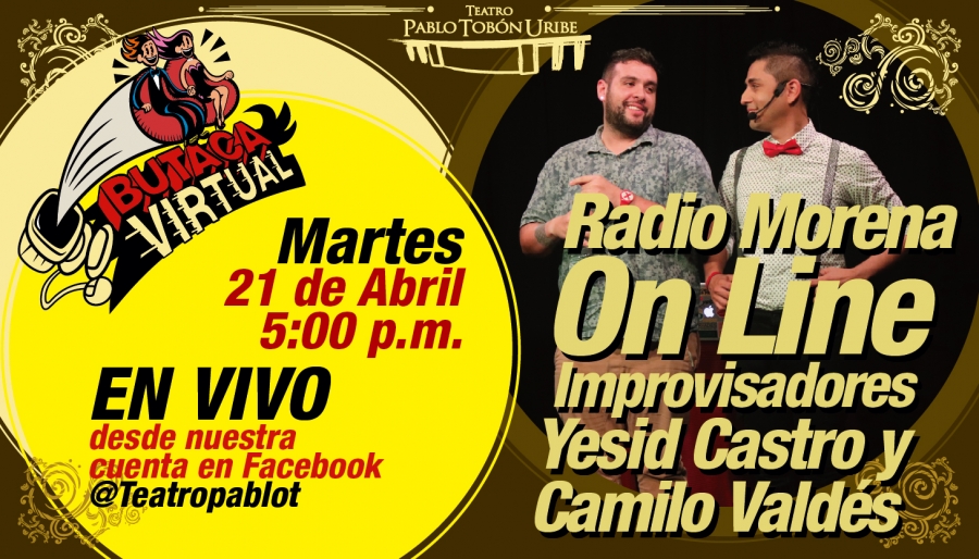 #ButacaVirtual - Radio Morena On Line Improvisadores en vivo con Yesid Castro y Camilo Valdés